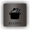 Cedule kuchyň – plast (piktogram)