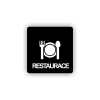 Cedule restaurace | Piktogram (čtverec)