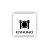 Cedule restaurace | Piktogram (čtverec)