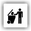 Cedule tříděný odpad – plast (piktogram)