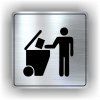 Cedule tříděný odpad – plast (piktogram)
