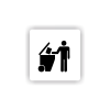 Cedule tříděný odpad | Piktogram (čtverec)