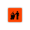 Cedule tříděný odpad | Piktogram (čtverec)