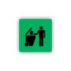 Cedule tříděný odpad | Piktogram (čtverec)