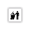 Cedule tříděný odpad | Piktogram (čtverec)