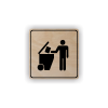 Cedule tříděný odpad | Piktogram (čtverec)