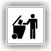 Cedule tříděný odpad – plast (piktogram)