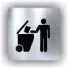 Cedule tříděný odpad – plast (piktogram)