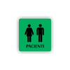 Cedule pacienti dvě postavy | Piktogram (čtverec)