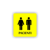 Cedule pacienti dvě postavy | Piktogram (čtverec)