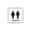 Cedule pacienti dvě postavy | Piktogram (čtverec)