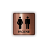 Cedule pacienti dvě postavy | Piktogram (čtverec)