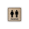 Cedule pacienti dvě postavy | Piktogram (čtverec)