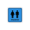 Cedule pacienti dvě postavy | Piktogram (čtverec)