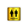 Cedule pacienti dvě postavy | Piktogram (čtverec)