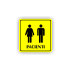 Cedule pacienti dvě postavy | Piktogram (čtverec)