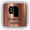 Cedule toaletní papír – plast (piktogram)