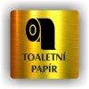 Cedule toaletní papír – plast (piktogram)