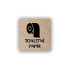Cedule toaletní papír | Piktogram (čtverec)
