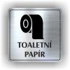 Cedule toaletní papír – plast (piktogram)