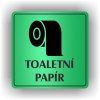 Cedule toaletní papír – plast (piktogram)
