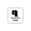 Cedule toaletní papír | Piktogram (čtverec)