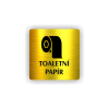 Cedule toaletní papír | Piktogram (čtverec)
