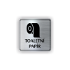 Cedule toaletní papír | Piktogram (čtverec)