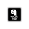 Cedule toaletní papír | Piktogram (čtverec)