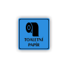 Cedule toaletní papír | Piktogram (čtverec)