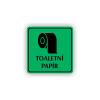 Cedule toaletní papír | Piktogram (čtverec)