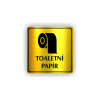 Cedule toaletní papír | Piktogram (čtverec)