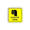 Cedule toaletní papír | Piktogram (čtverec)