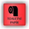 Cedule toaletní papír – plast (piktogram)