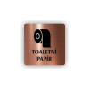 Cedule toaletní papír | Piktogram (čtverec)