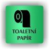 Cedule toaletní papír – plast (piktogram)