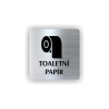 Cedule toaletní papír | Piktogram (čtverec)