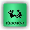Cedule tělocvična – plast (piktogram)