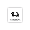 Cedule tělocvična | Piktogram (čtverec)