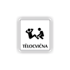 Cedule tělocvična | Piktogram (čtverec)