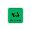 Cedule tělocvična | Piktogram (čtverec)