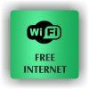 Cedule wifi free – plast (piktogram)