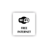 Cedule wifi free | Piktogram (čtverec)