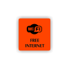 Cedule wifi free | Piktogram (čtverec)