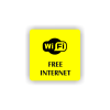 Cedule wifi free | Piktogram (čtverec)