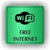 Cedule wifi free – plast (piktogram)
