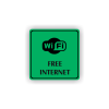 Cedule wifi free | Piktogram (čtverec)