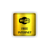 Cedule wifi free | Piktogram (čtverec)