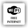 Cedule free internet – plast (piktogram)