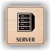 Cedule server – plast (piktogram)